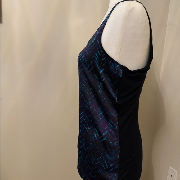 Express Black and Blue Chevron Tank Top - Picture 3 of 7
